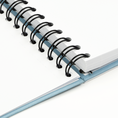 Блокнот на спирали A5 (14,8х21 см), 100 г/м2, 80л, синий, ROSA Studio