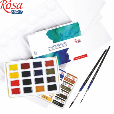 Подарочный набор для акварельной живописи ROSA Studio