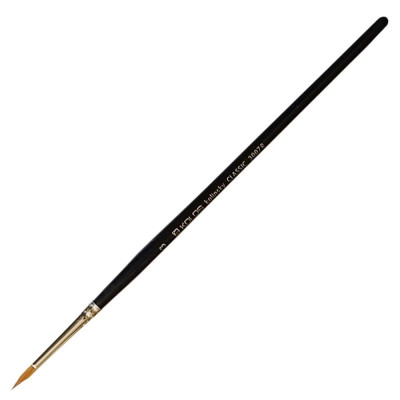 Кисть Колонок круглый, Classic 3007R, №3, короткая ручка KOLOS
