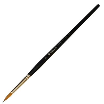 Пензель Колонок круглий, Classic 3007R, №7, коротка ручка KOLOS