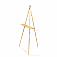 Мольберт - тринога, сосна, 60х75х125см., мак. висота полотна 120см., В УПАКОВЦІ, ROSA Studio