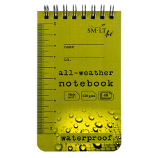 Тактический блокнот, водостойкий, 125х75 мм, 120 г/м2, 48 л., All weather notebook SMILTAINIS