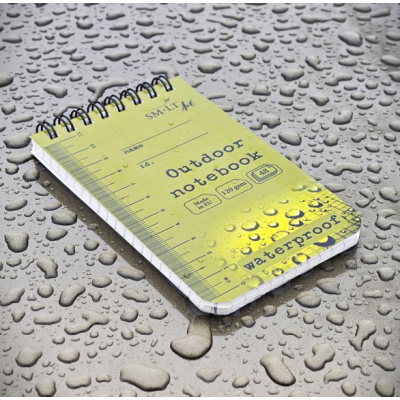 Тактический блокнот, водостойкий, 125х75 мм, 120 г/м2, 48 л., All weather notebook SMILTAINIS