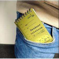 Тактический блокнот, водостойкий, 125х75 мм, 120 г/м2, 48 л., All weather notebook SMILTAINIS