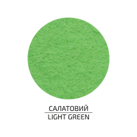 Фетр листковий (поліестер), 21,5х28 см, Салатовий, 180г/м2, ROSA Talent
