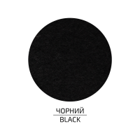Фетр листковий (поліестер), 29,7х42 см, Чорний, 180г/м2, ROSA TALENT
