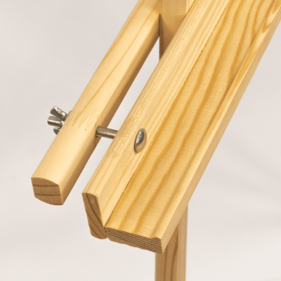 Мольберт - тренога, сосна, 60х75х125 см, мак, высота полотна 120 см, в упаковке, ROSA Studio