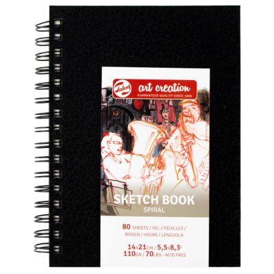 Блокнот на спирали Talens Art Creation 110 г м, 14х21 см, 80л, Royal Talens