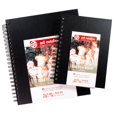 Блокнот на спирали Talens Art Creation 110 г м, 14х21 см, 80л, Royal Talens