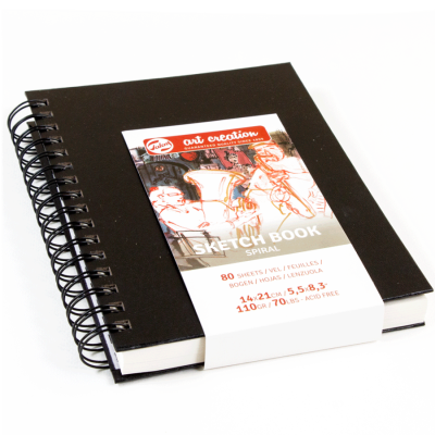 Блокнот на спирали Talens Art Creation 110 г м, 14х21 см, 80л, Royal Talens