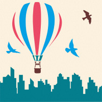 Полет над огородом, 20х20см, ROSA START