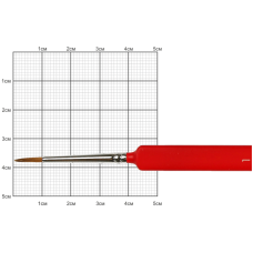 Кисть Колонок круглый, Nail art 3009L, №1, короткая ручка KOLOS