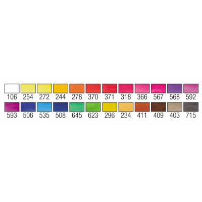 Набір акварельних фарб, VAN GOGH Botanical Colours, 24 кювети, пластик, Royal Talens