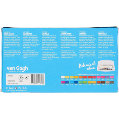 Набір акварельних фарб, VAN GOGH Botanical Colours, 24 кювети, пластик, Royal Talens