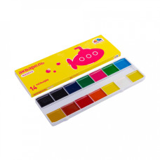 Акварель медовая "Малыша", 14цв., б/кисточки, ГАММА