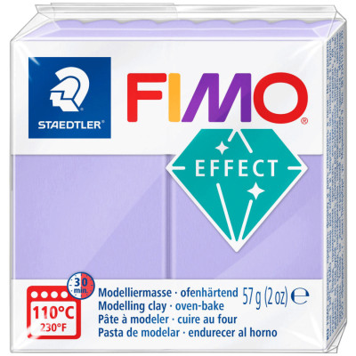 Пластика Fimo Effect Сиреневая пастельная, 57г, (8020-605)