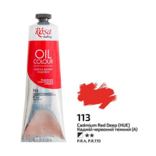 Краска масляная, Кадмий красный темный, 100 мл, ROSA Gallery