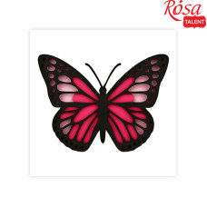 Набор картина 3D „Бабочка 4“, ДВП грунтованное, 4 слоя, 17х17 см, ROSA TALENT (N0003517)