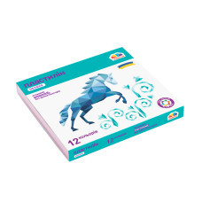 Набор пластилина детского "Мозаика" 12 цв., 144 г, ГАММА