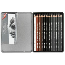 Набір олівців для рисунку X-SKETCH Mega Sketching, 12 шт мет. коробка, Cretacolor 400 84 