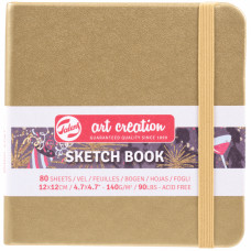 Скетчбук для графіки Art Creation 140 г/м2, 12х12 см, 80 л White Gold