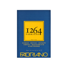 Склейка для рисунку та ескізів 1264 А4, 90г/м2, 100л, слонова кістка, Fabriano (19100632)