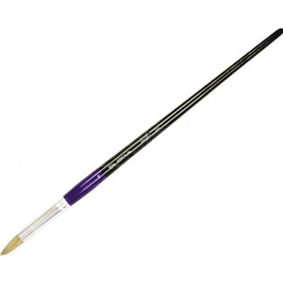 Кисть Щетина кругла, 411 №10 довга ручка ROSA Studio