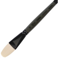 Кисть Синтетика овальная, TERRA 1608FR, №12, длин ручка ROSA 1608FR12