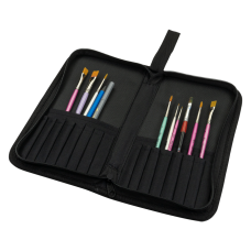 Пенал для кистей черный 13x25 см, DK ART