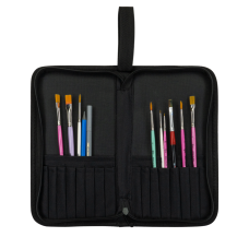 Пенал для кистей черный 13x25 см, DK ART