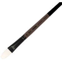 Кисть синтетика овальная MOON 1203FR №14 короткая ручка ROSA