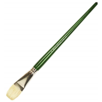 Кисть Щетина плоскя, Classic 2402F, №16, длинная ручка KOLOS