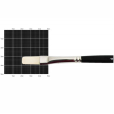 Кисть Синтетика плоская удлиненная, Milk 1108F, № 4, короткая ручка KOLOS