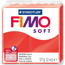 Пластика мягкая Fimo Soft Индийская красная, 57 г.