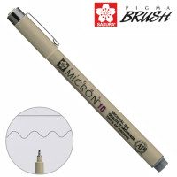 Лайнер PIGMA MICRON (10), 0,6 мм, Сірий, Sakura (XSDK1044)