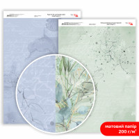 Папір двосторонній дизайнерський матовий „King Protea“ 6, 21х29,7 см, 200 г/м2, ROSA TALENT (5311181)