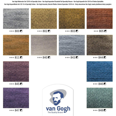 Набір акварельних фарб, VAN GOGH Specialty, 12*10 мл+ пензлик, пластик, Royal Talens