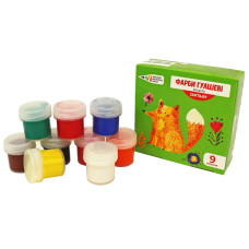 Краски гуашевые CRAFT JOY 9 цв.*10 мл, ГАММА