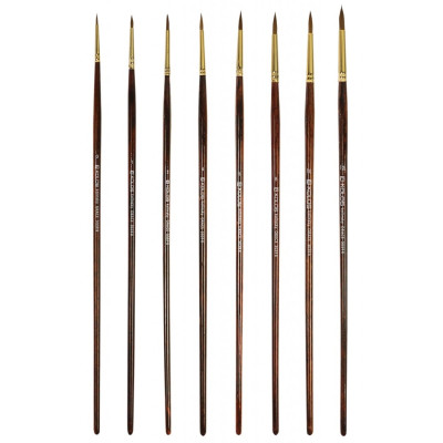 Кисть Колонок круглый, Grace 3039R, №12, длинная ручка KOLOS