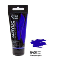 Краска акриловая, Ультрамарин, 60 мл, ROSA Gallery