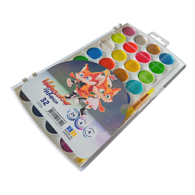 Набор акварельных красок с кистью 32 шт, Rudix Набор акварельных красок с кистью 32 шт, Rudix