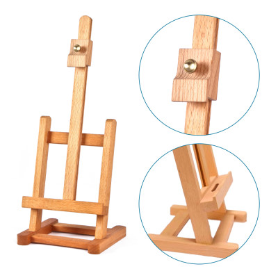 Мольберт настольный, бук, 16х19х44 см, макс. высота полотна 31см, SINOART