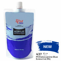 Фарба акрилова Блакитна ФЦ 200 мл ROSA Studio