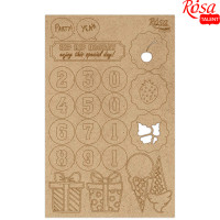 Чіпборд для скрапбукінгу Cake delicious 3, ДВП, 12,8х20 см, ROSA TALENT (94232097)