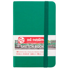 Скетчбук для графіки Art Creation 140 г/м2, 9х14 см, 80 л Forest Green