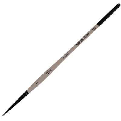 Пензель Мікс білка кругла, FLOW 138, № 2, к.р. ROSA