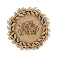 Набор заготовок „Warm Wishes“, ХДФ, 9,5х9,5 см, 4шт., ROSA Talent