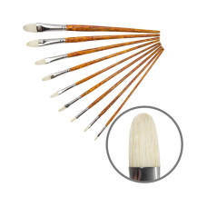 Пензель Щетина овальна, Grace 2023FR, № 5, довга ручка KOLOS