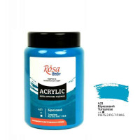 Фарба акрилова, Бірюзова, 400 мл, ROSA Studio