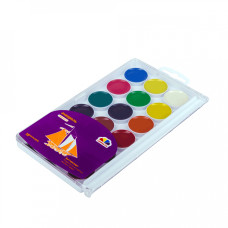 Набор медовой акварели "Творчество", 18 цв., кисточки, пластик, ГАММА